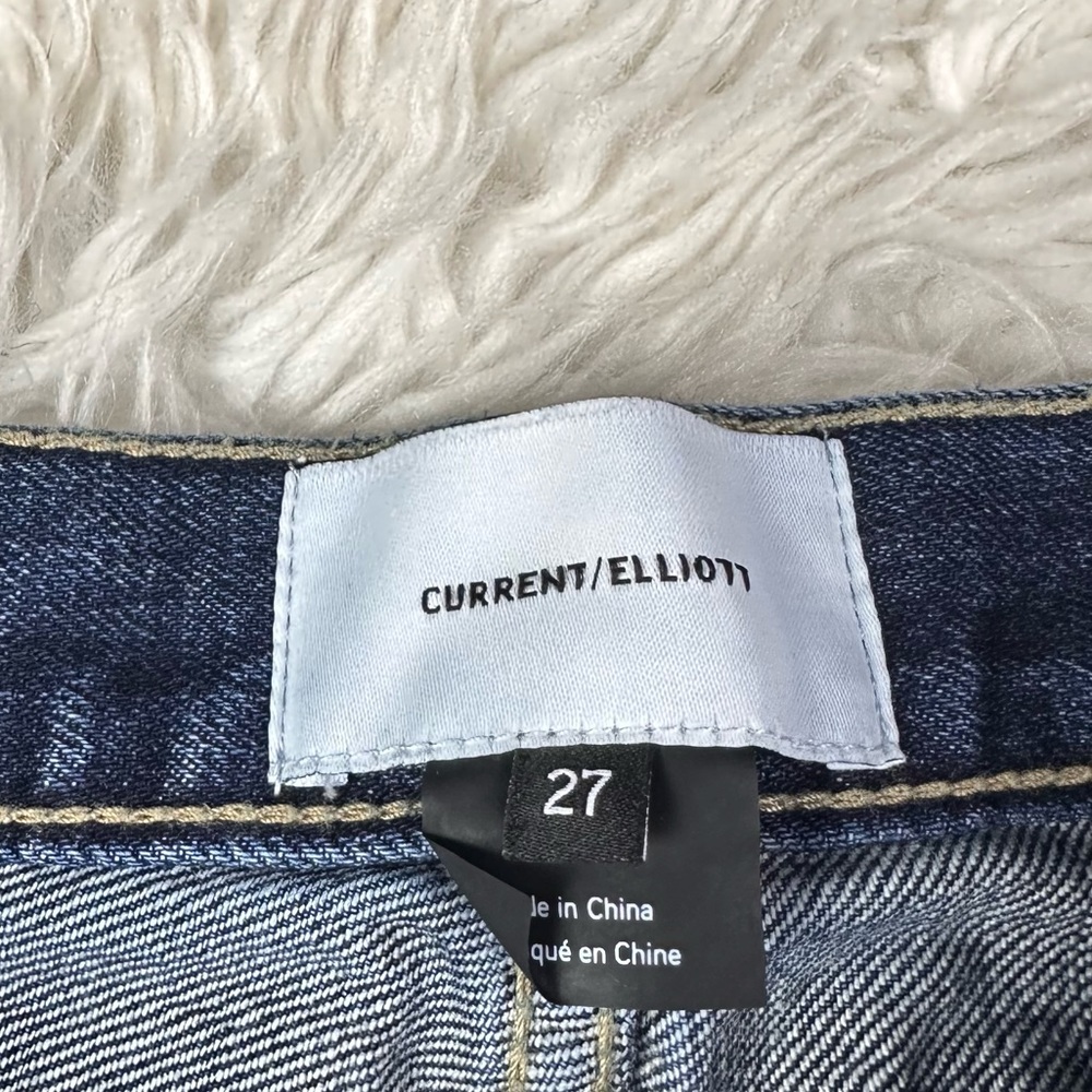 Current/Elliott Medium Wash Exposed Button Fly Cr… - image 5